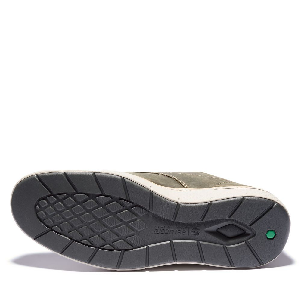 Tênis Masculino - Timberland Cross Mark Couro - FHOND2371 - Verde Oliva